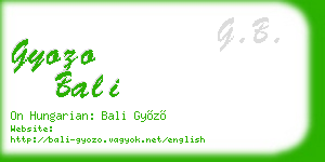 gyozo bali business card