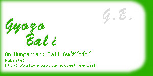 gyozo bali business card